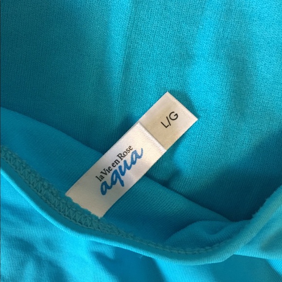 Cute blue one piece bathing suit - Picture 4 of 5